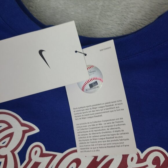 Atlanta Braves Hank Aaron Womens Nike T-Shirt Sz Medium Cooperstown Collection - Picture 6 of 11